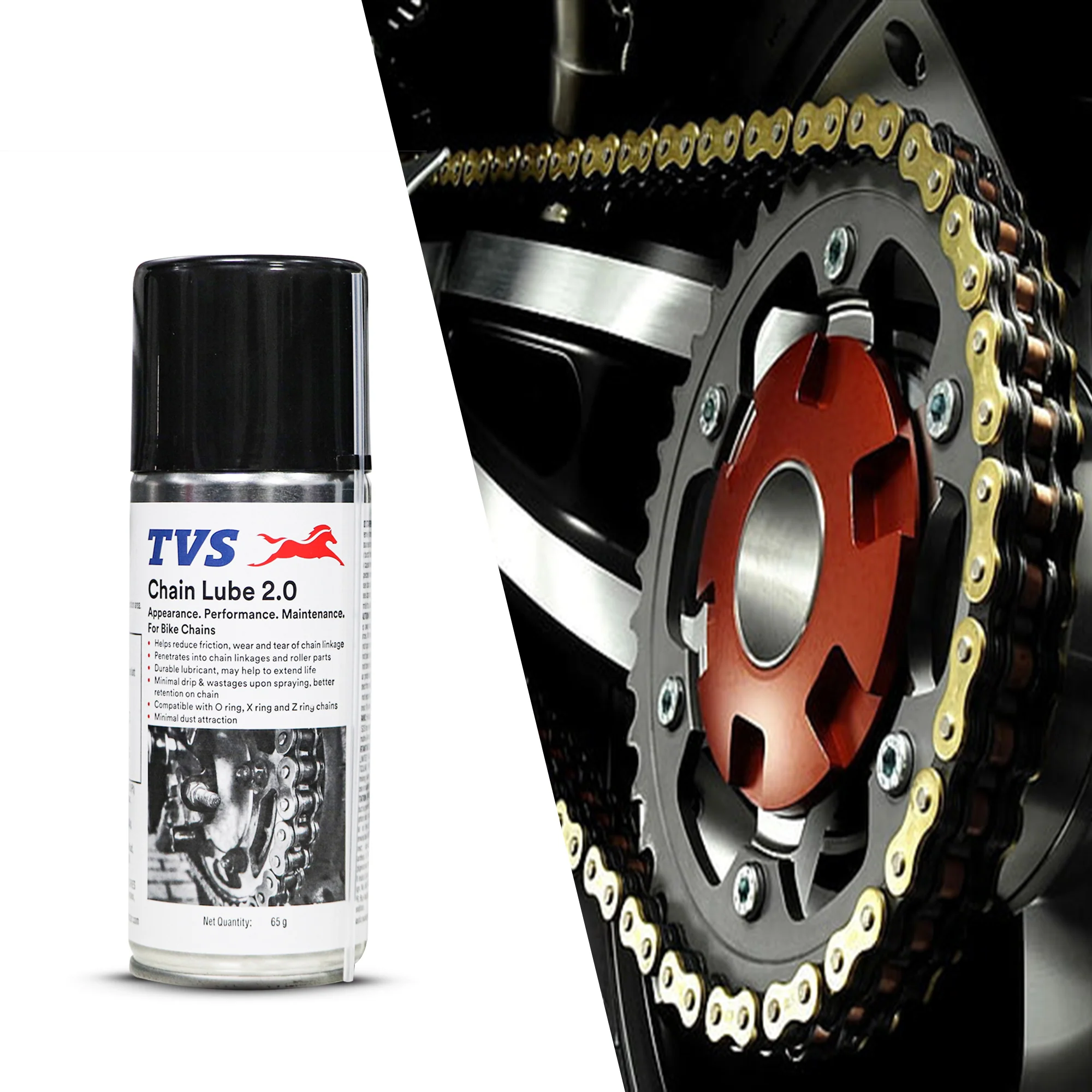 TVS Chain Lube 2.0 - 65Gm. | Precision Lubrication for Peak Chain Performance - Image 5