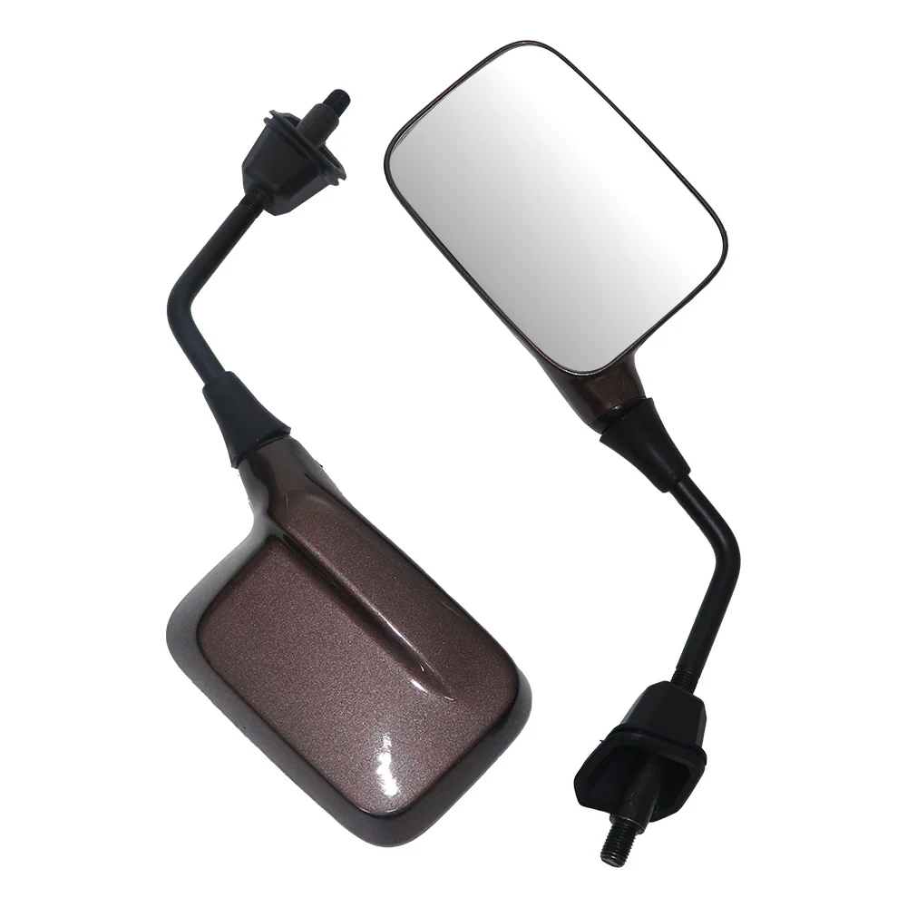 Copper Bronze Glossy iQube Mirror Sleek Rear-View Mirror - Image 3