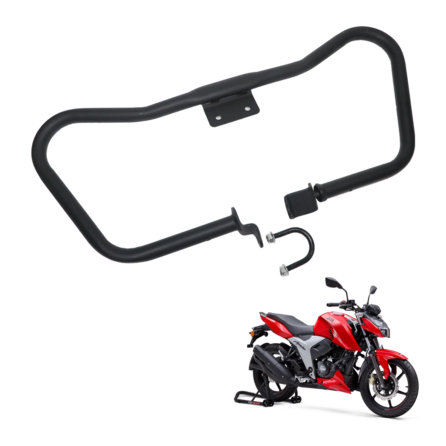 TVS Apache Crash Guard Comp - Heavy-Duty Protection for Safe Riding