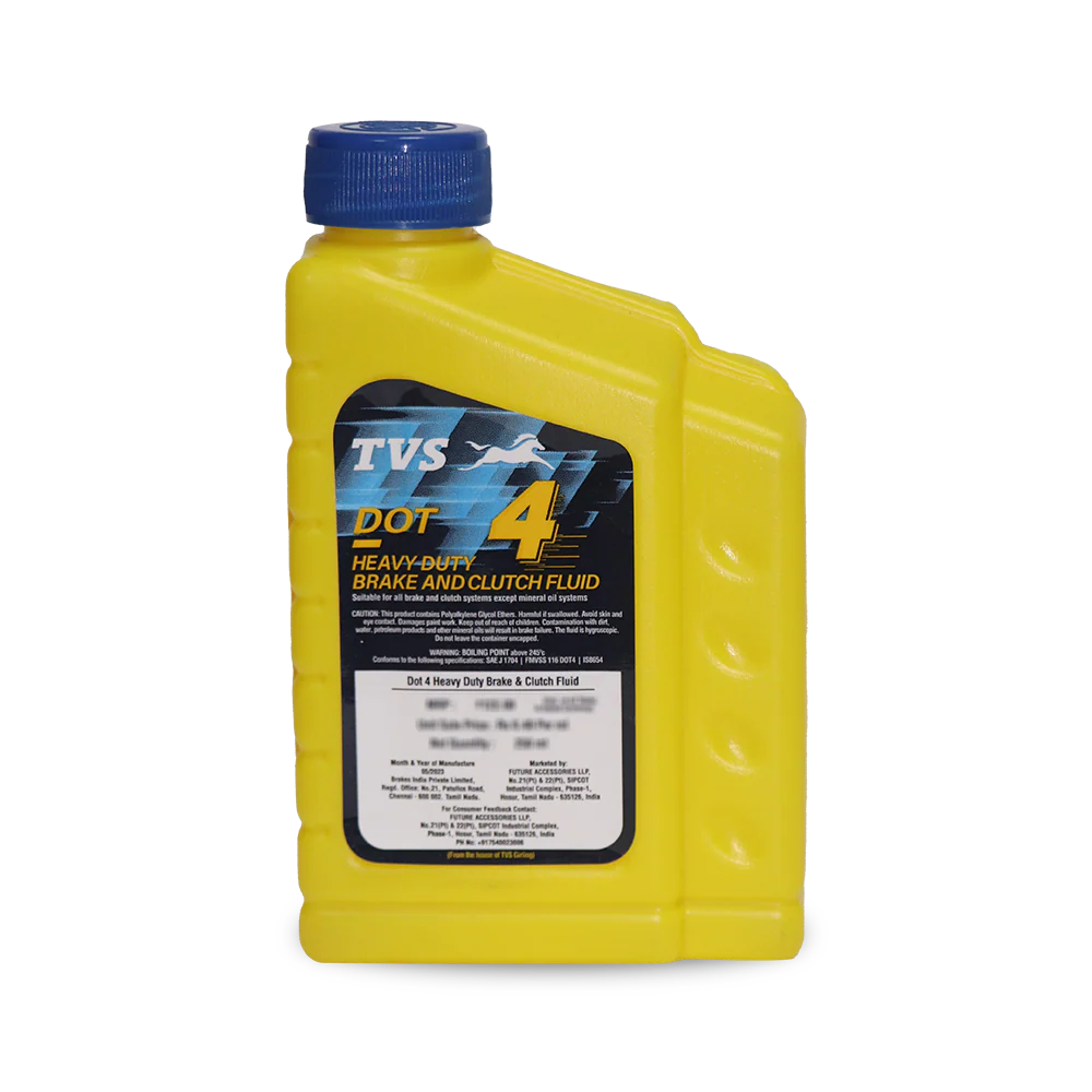 TVS DOT4 - Heavy Duty Brake and Clutch Fluid 100ml.