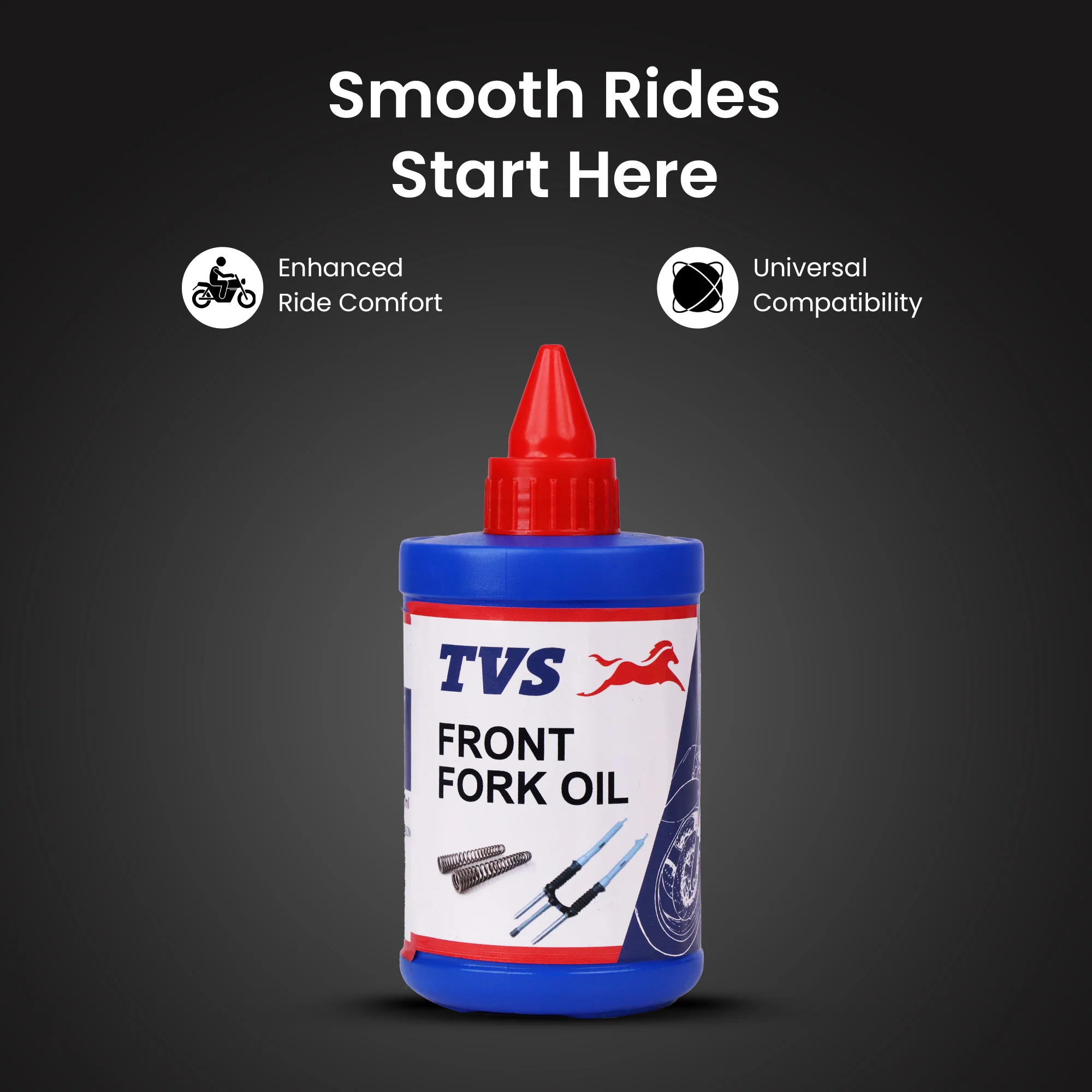 TVS Front Fork Oil 350ml Premium Fork Oil for Motorcycles - Image 2