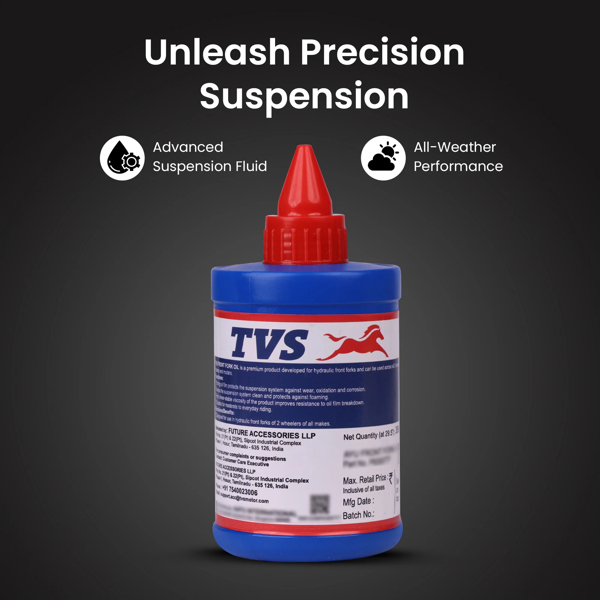 TVS Front Fork Oil 350ml Premium Fork Oil for Motorcycles - Image 4