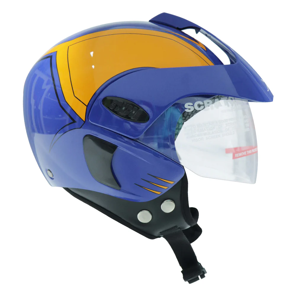 TVS Half Face KID Helmet, Color: Blue - ISI Certified - Image 7