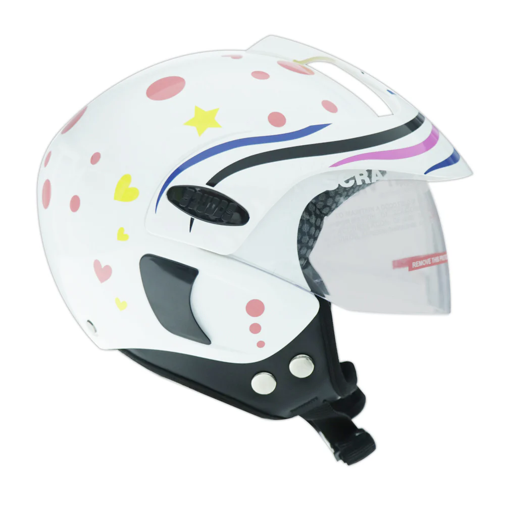 TVS Half Face Kids Helmet, Pink Sky - ISI Certified - Image 5