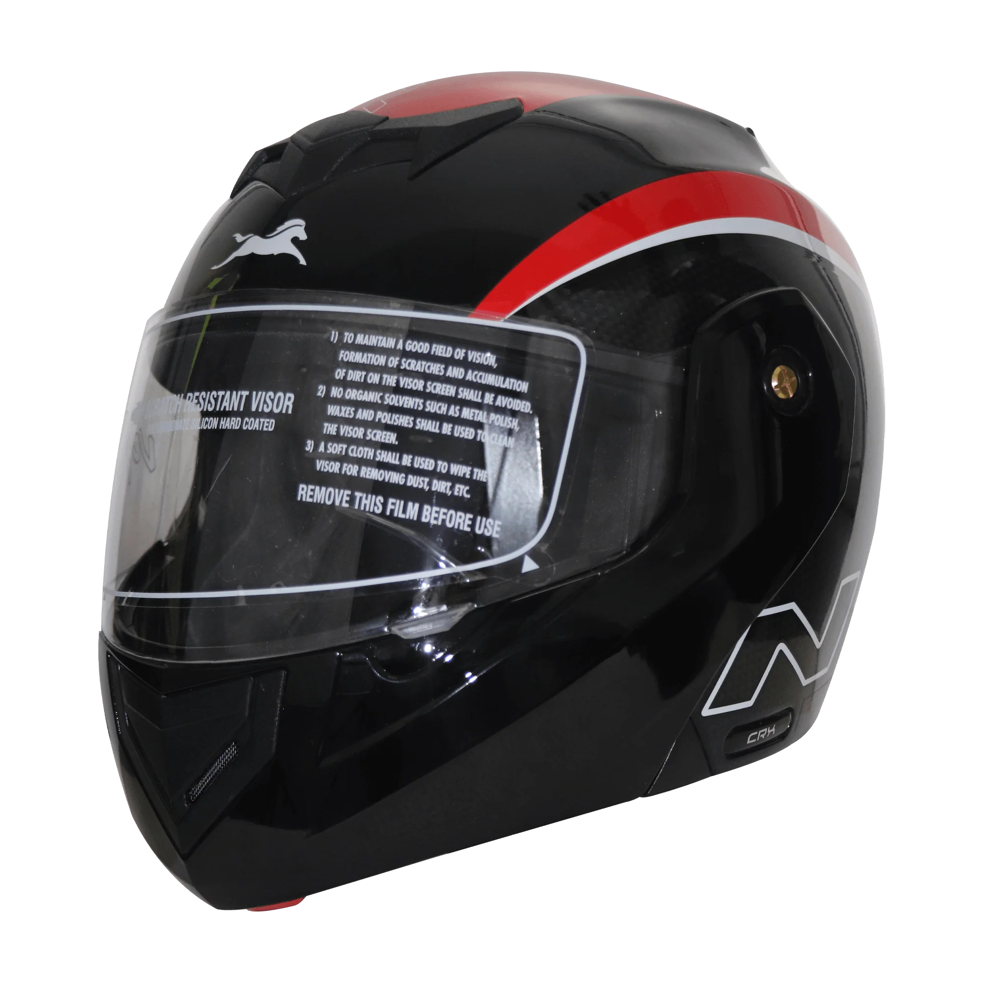 TVS Ntorq Edition Full Face Helmet | ISI Certified Color: Black & Red - Image 2