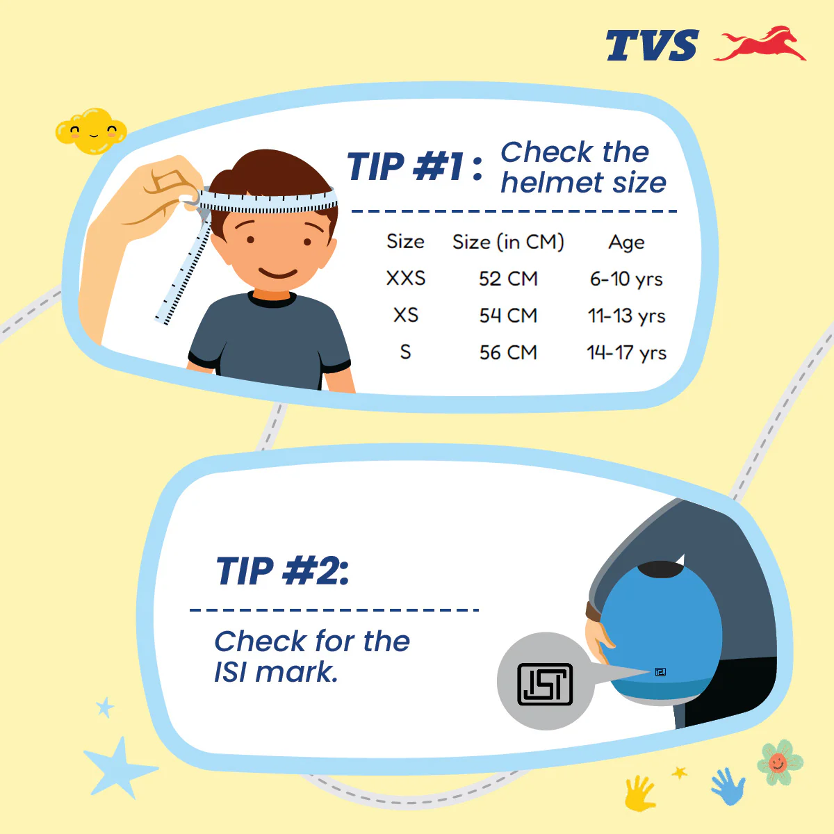 TVS Half Face Kids Helmet 1911 - ISI Certified - Image 3