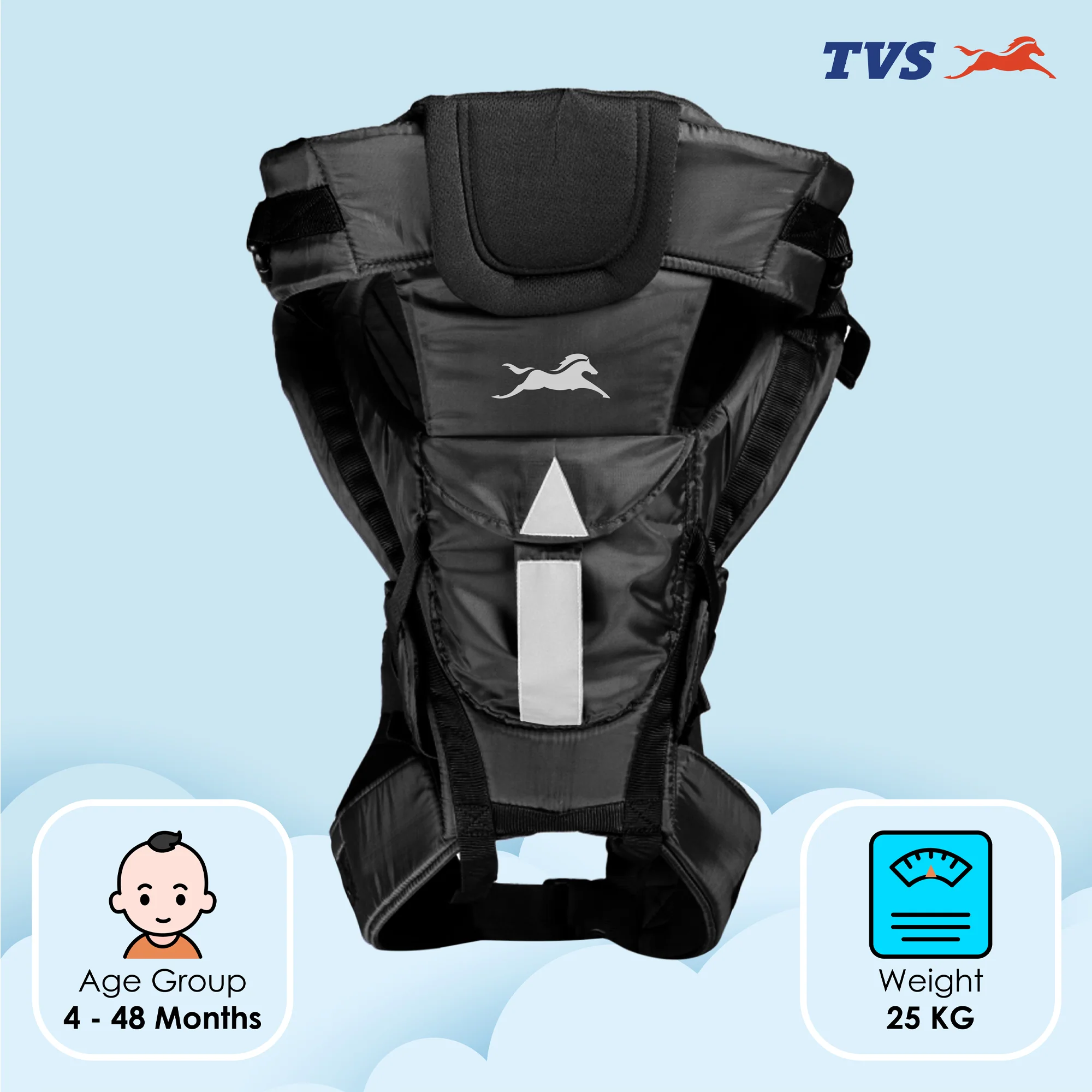 TVS Kids Safety Belt/Toddler Carrier-Black - Image 5