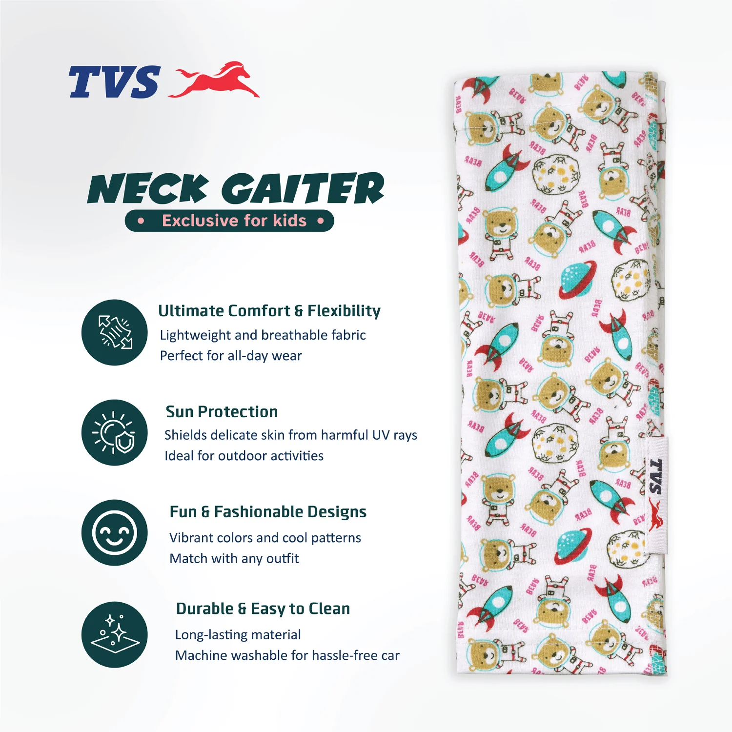 TVS Neck Gaiter | Exclusive for Kids - Image 15