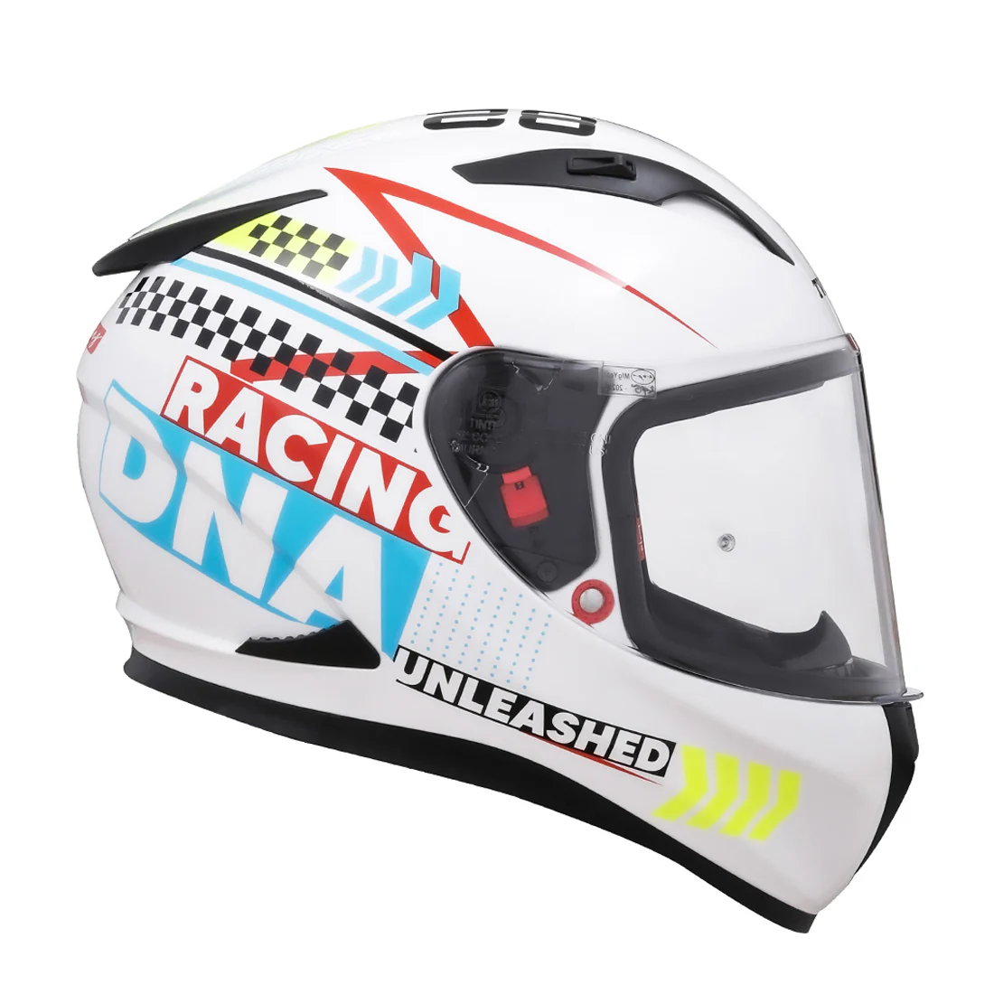 TVS Racing Dual Visor Helmet for Men – Anti-Fog Pin-Lock, Aerodynamic Design & DOT/ISI/ECE Certified – Premium Full Face Helmet For Men - Image 21
