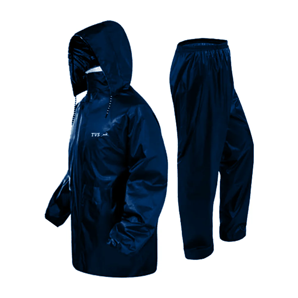 TVS Rain Coat, Color: Navy Blue - Stay Dry and Stylish in Any Weather - Image 4