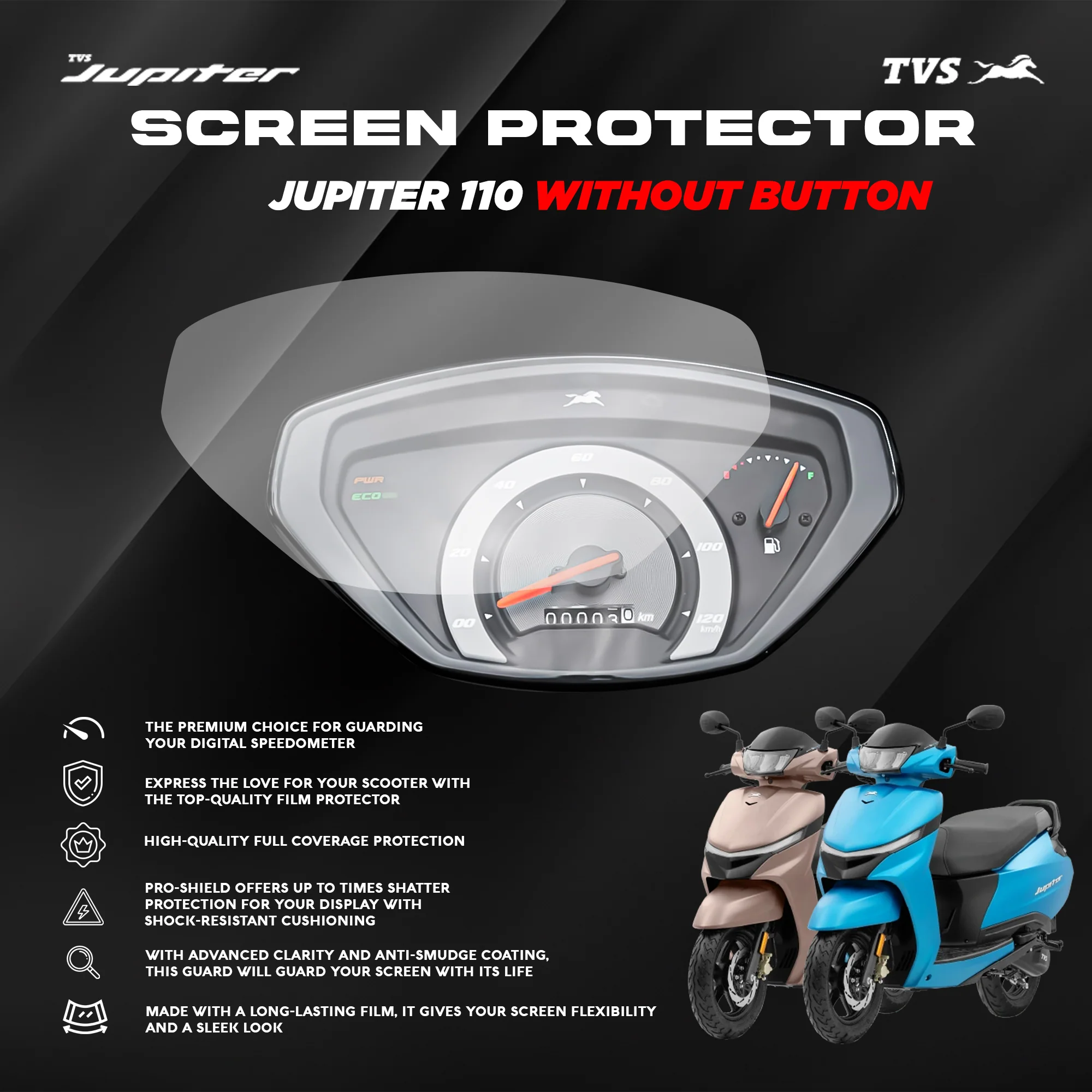 TVS New Jupiter 110 Screen Protector - Image 2