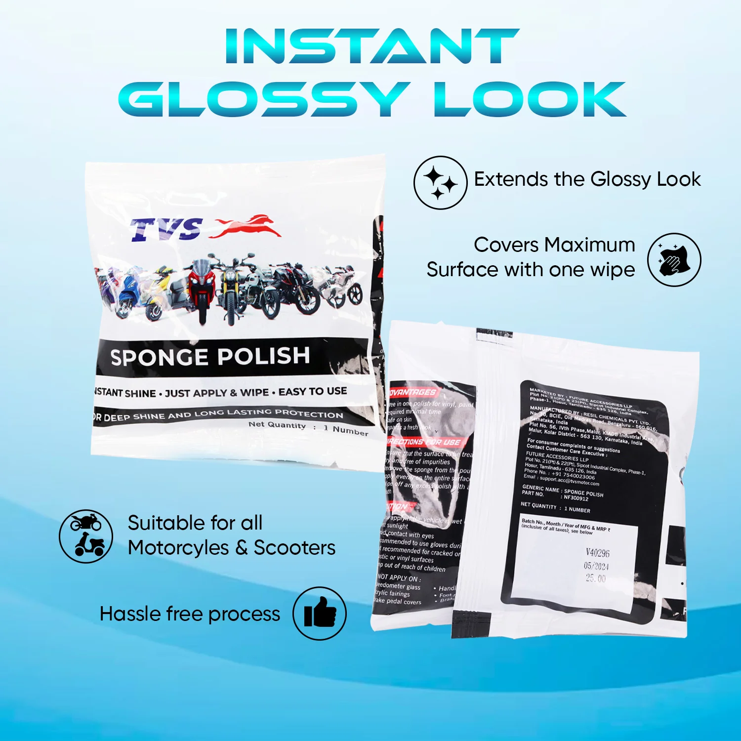TVS Sponge Polish - 3 in 1 Polish for Vinyl, Paint & Rubber - Image 4