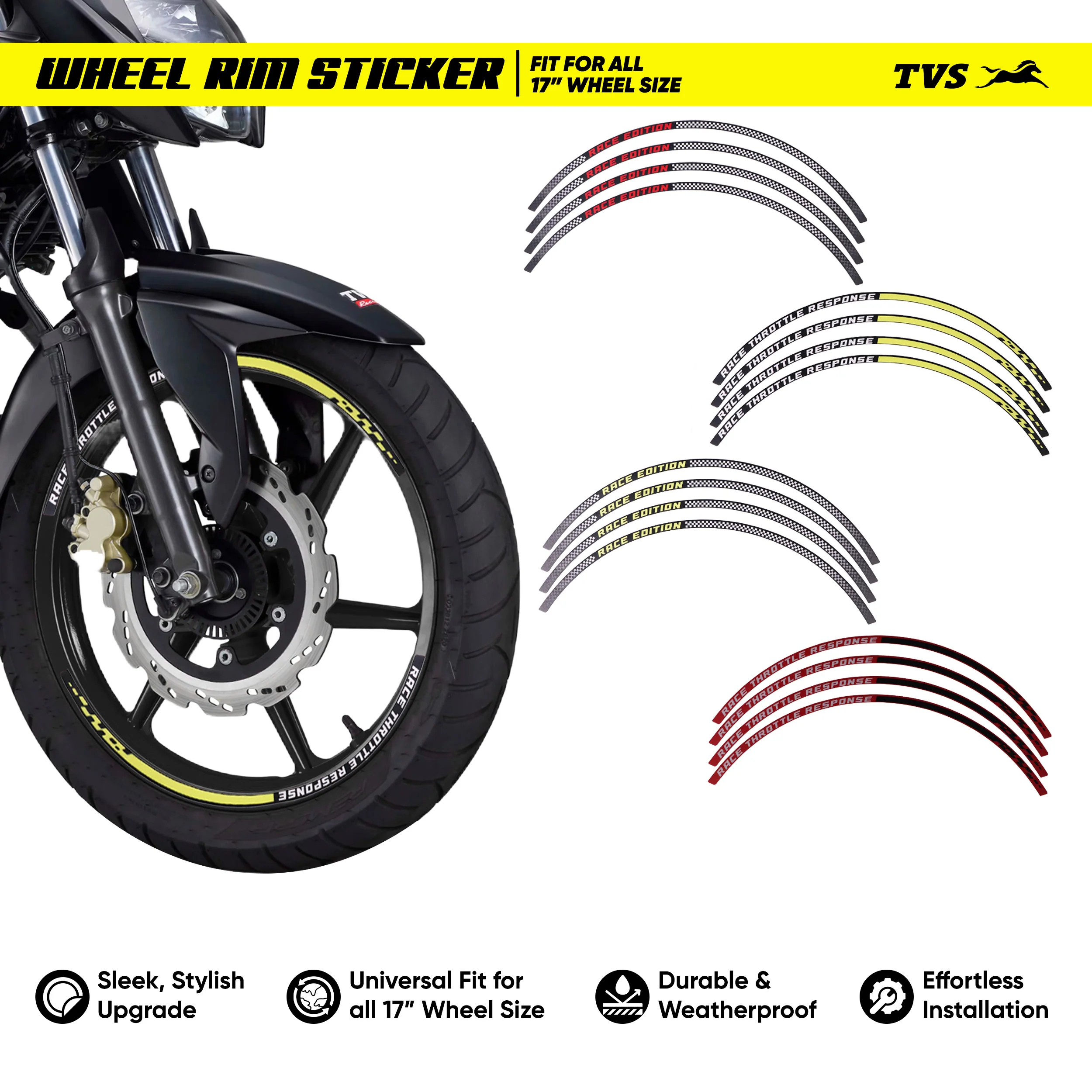 TVS 17inch Wheel Rim sticker - Upgrade Your Bike’s Style Instantly - Image 8