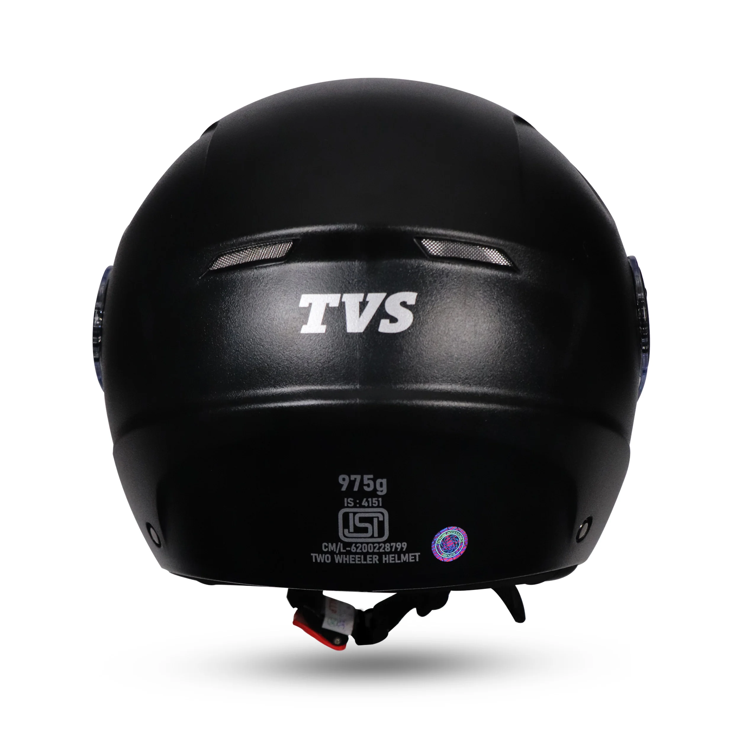 TVS ACE ISI Certified Open Face Unisex Helmet with Full Coverage Visor - Image 7