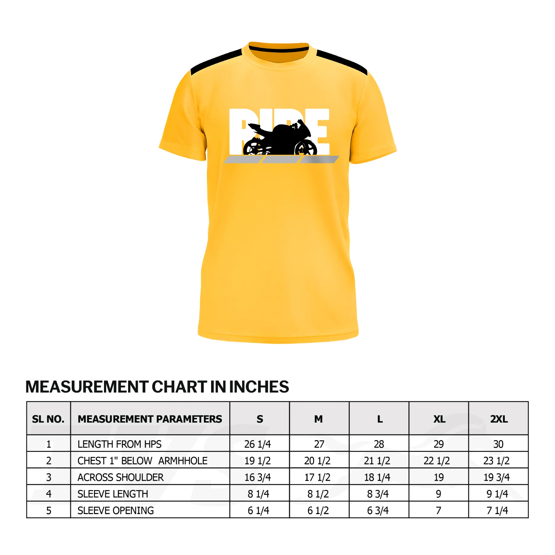 TVS Ride Crew neck Cotton T-shirt | High visibility & Reflective Sticker - Image 6