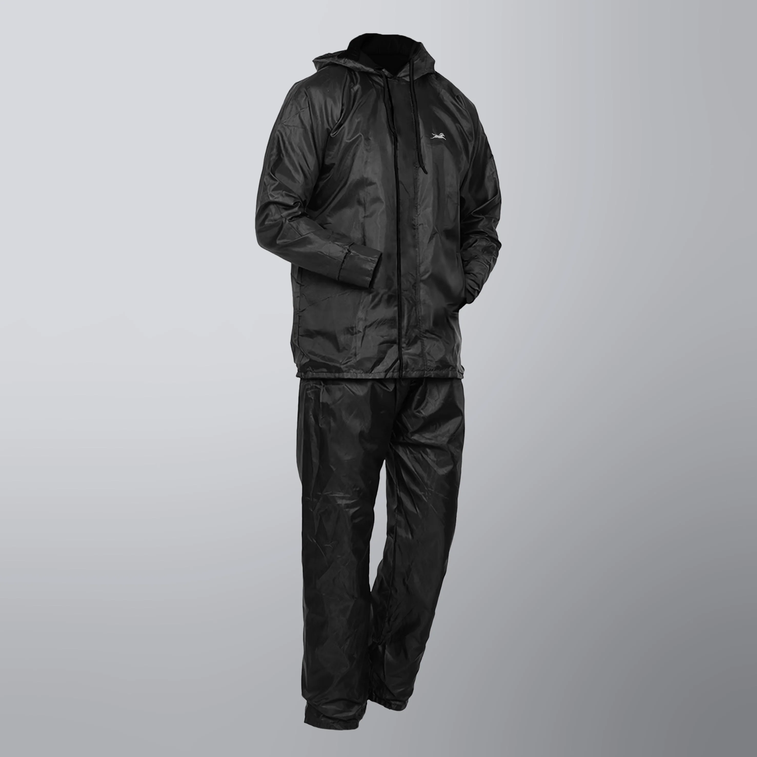 TVS Double-Layer Polyester Raincoat with Pants & Adjustable Drawcord Hood - Image 10