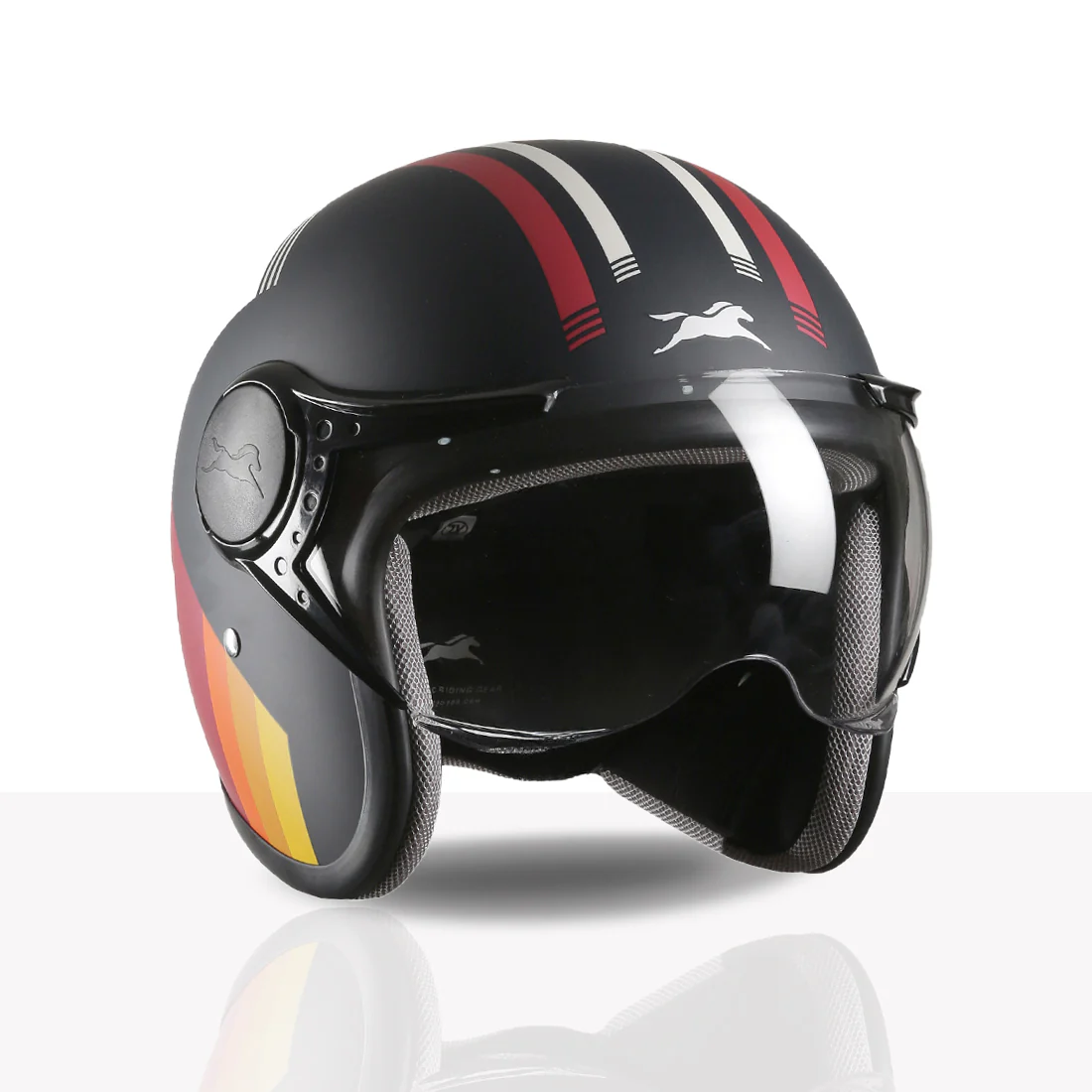 TVS Cruisetown Open Face Helmet – Stylish & Safe Helmet for Riders | ISI & DOT Certified | Premium Protection for Men & Women | Comfortable, Durable & Lightweight Design with Visor - Image 47