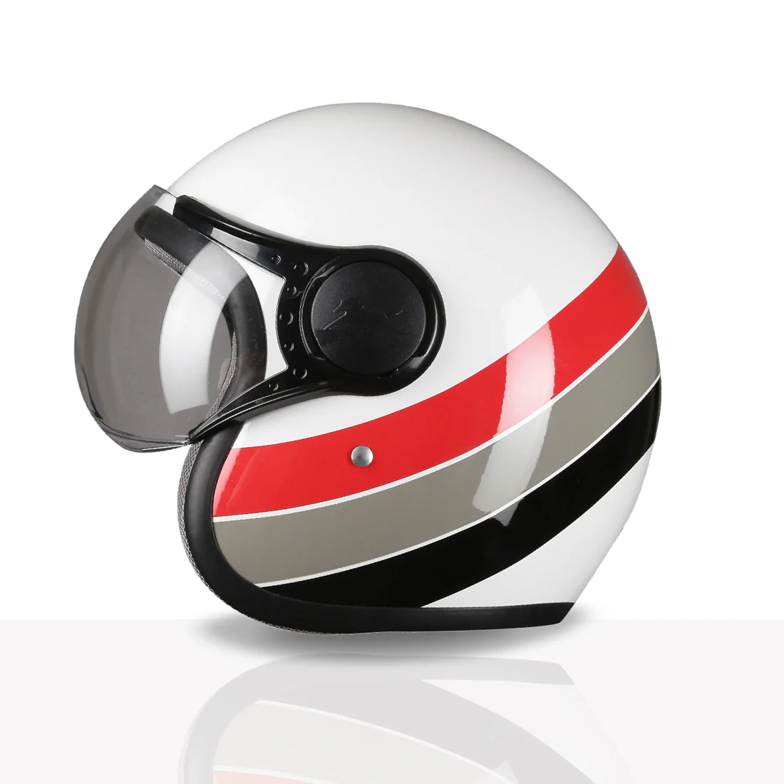 TVS Cruisetown Open Face Helmet – Stylish & Safe Helmet for Riders | ISI & DOT Certified | Premium Protection for Men & Women | Comfortable, Durable & Lightweight Design with Visor - Image 72