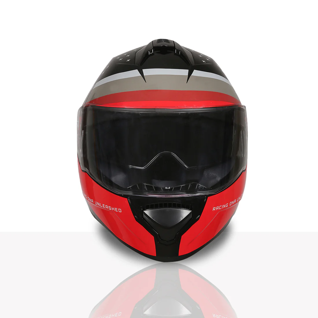 TVS Racing Phantom Series Full Face Dual Visor Helmet for Men | Premium Bike Helmets with ABS Shell, UV Paint | Quick Release System | Aerodynamic Design | DOT & ISI Certified (Black V2) - Image 5