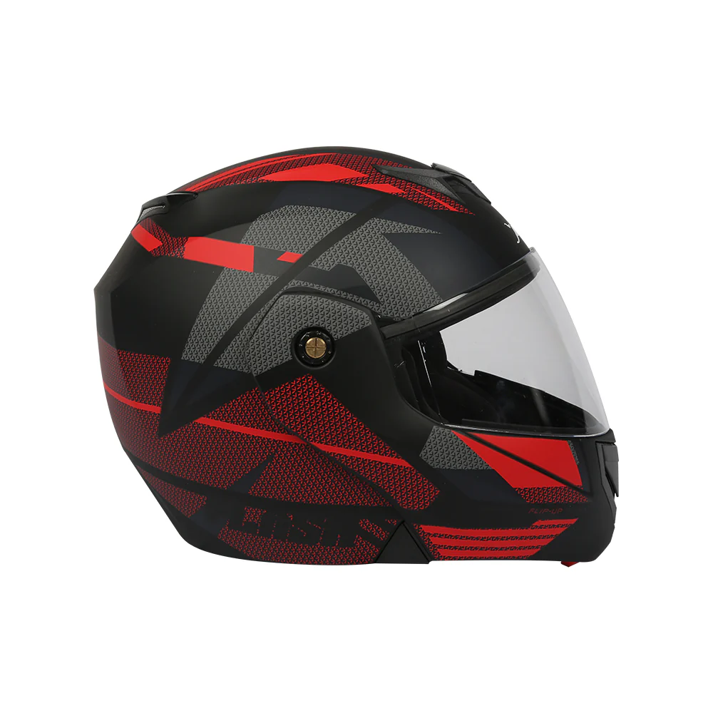 TVS Helmet Full Face Black/Red Dual Colour, Strong and Safe - Image 3