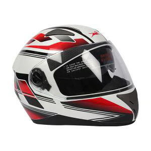 TVS Helmet Full Face White/Red Graphic Design for Extra Style - Image 3
