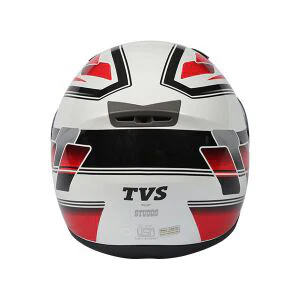 TVS Helmet Full Face White/Red Graphic Design for Extra Style - Image 5