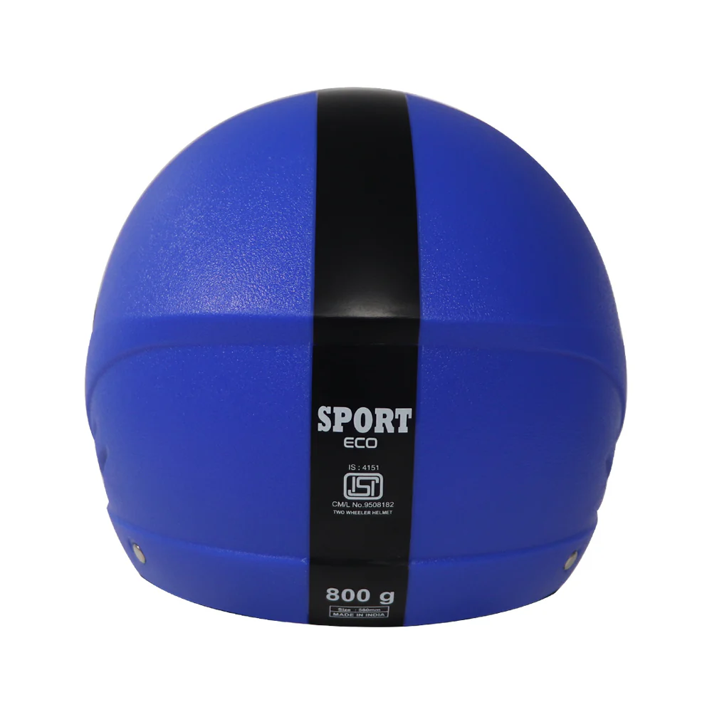 TVS Helmet Half Face Eco Blue - Image 4