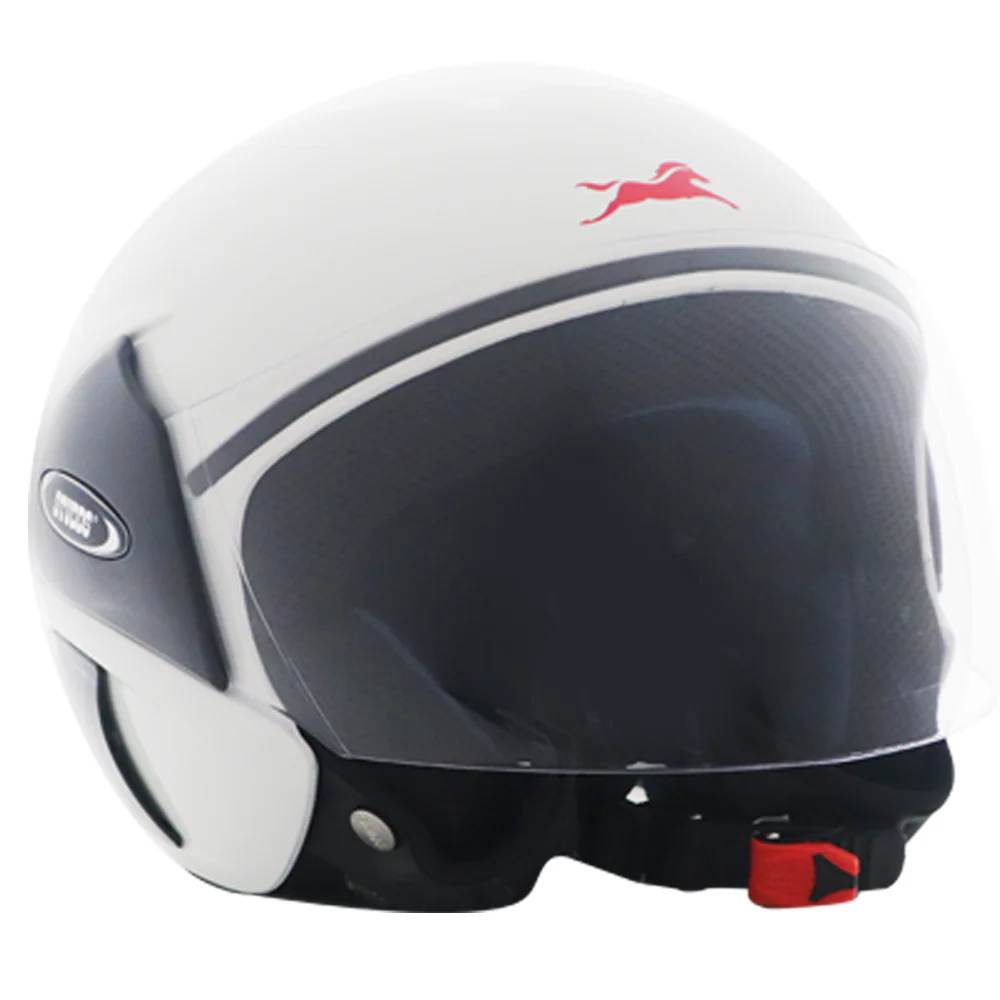 TVS Half-Face Helmet  Glossy White | Sleek and Protective - Image 5