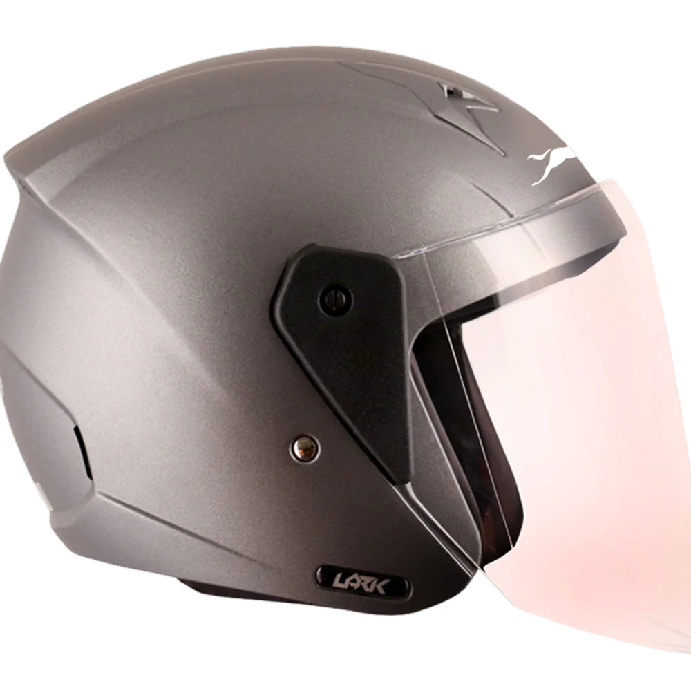 TVS Helmet Half Face Grey - Image 4