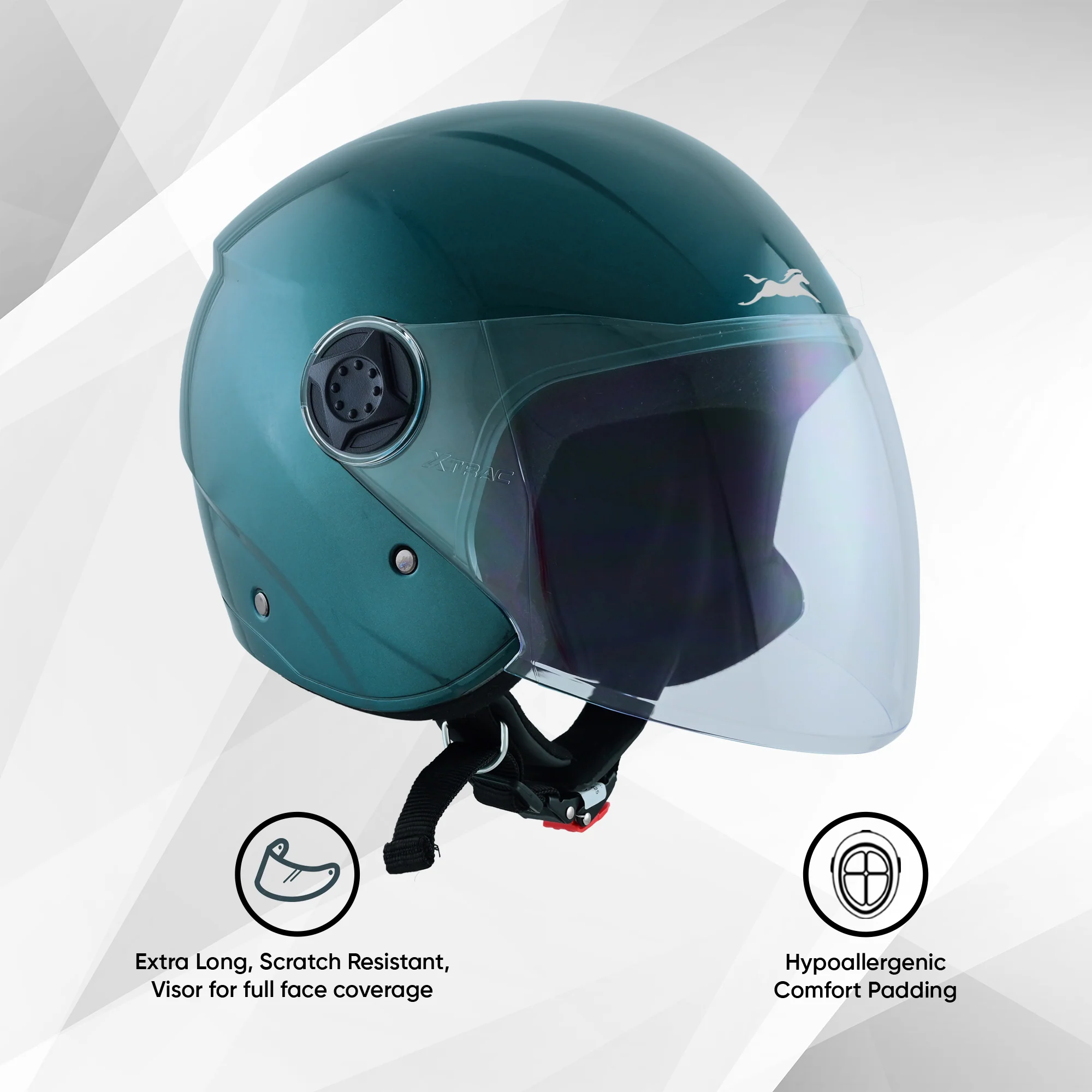 TVS iQube Open Face Helmet | ISI Certified, Lightweight & Comfortable Design - Image 16