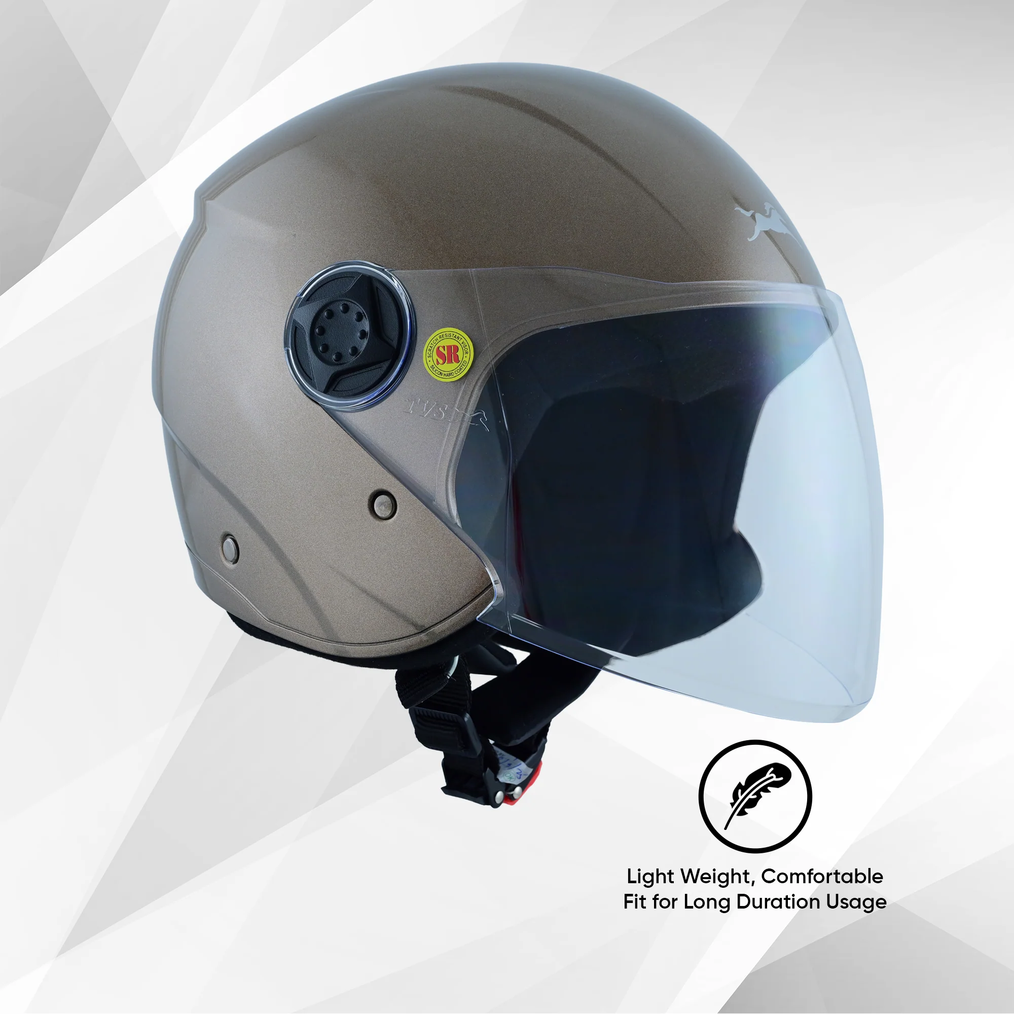 TVS iQube Open Face Helmet | ISI Certified, Lightweight & Comfortable Design - Image 6