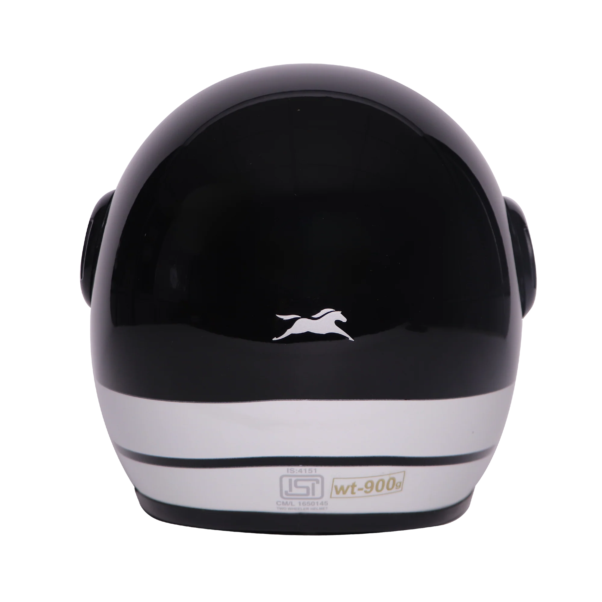 TVS J110 Half Face Helmet, Lunar White Gloss - Image 4