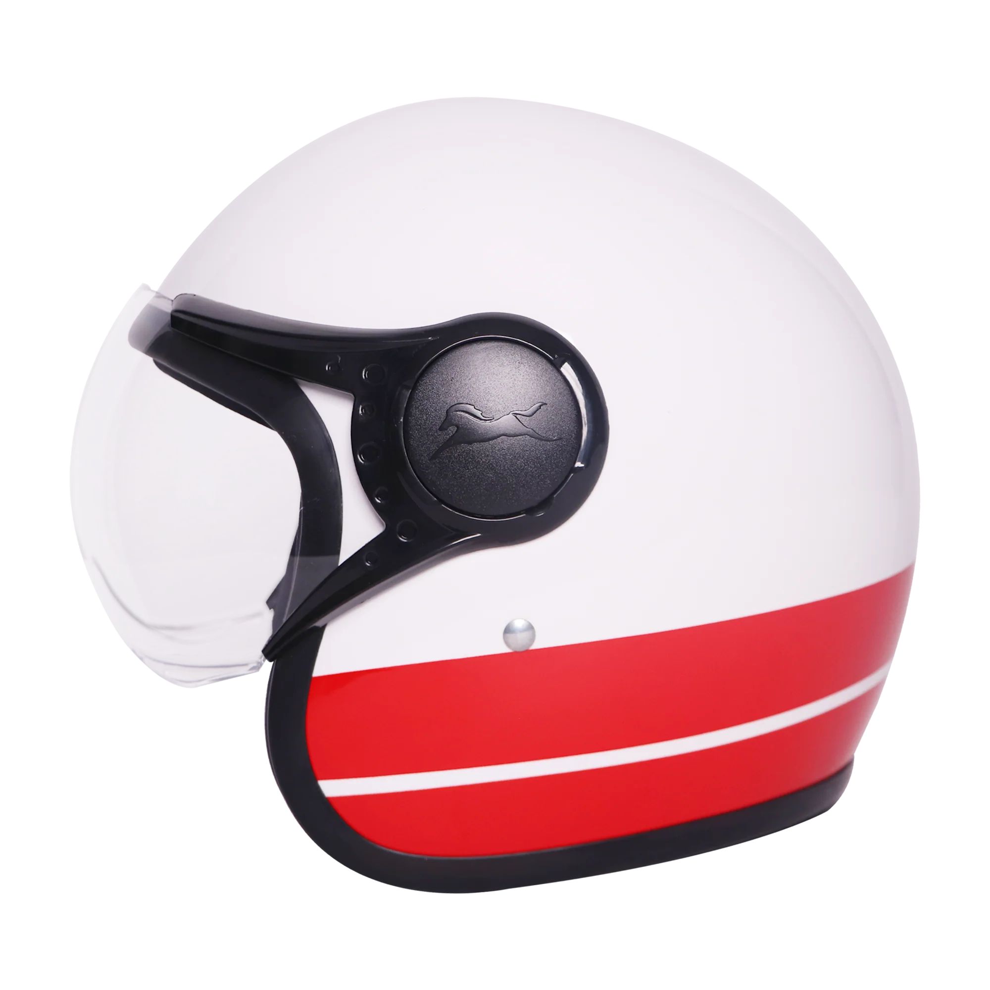 TVS J110 Half Face Helmet, Meteor Red Gloss