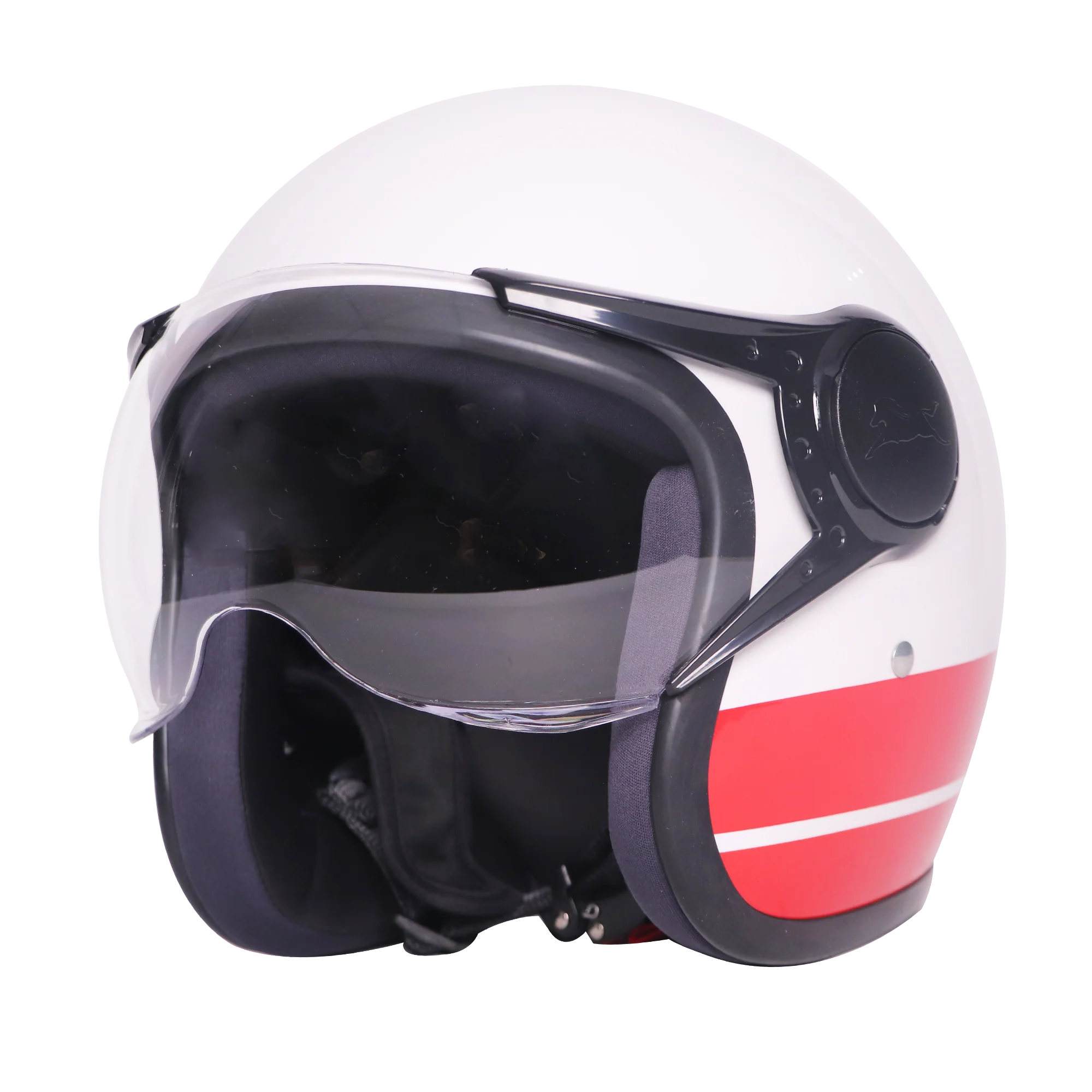 TVS J110 Half Face Helmet, Meteor Red Gloss - Image 5