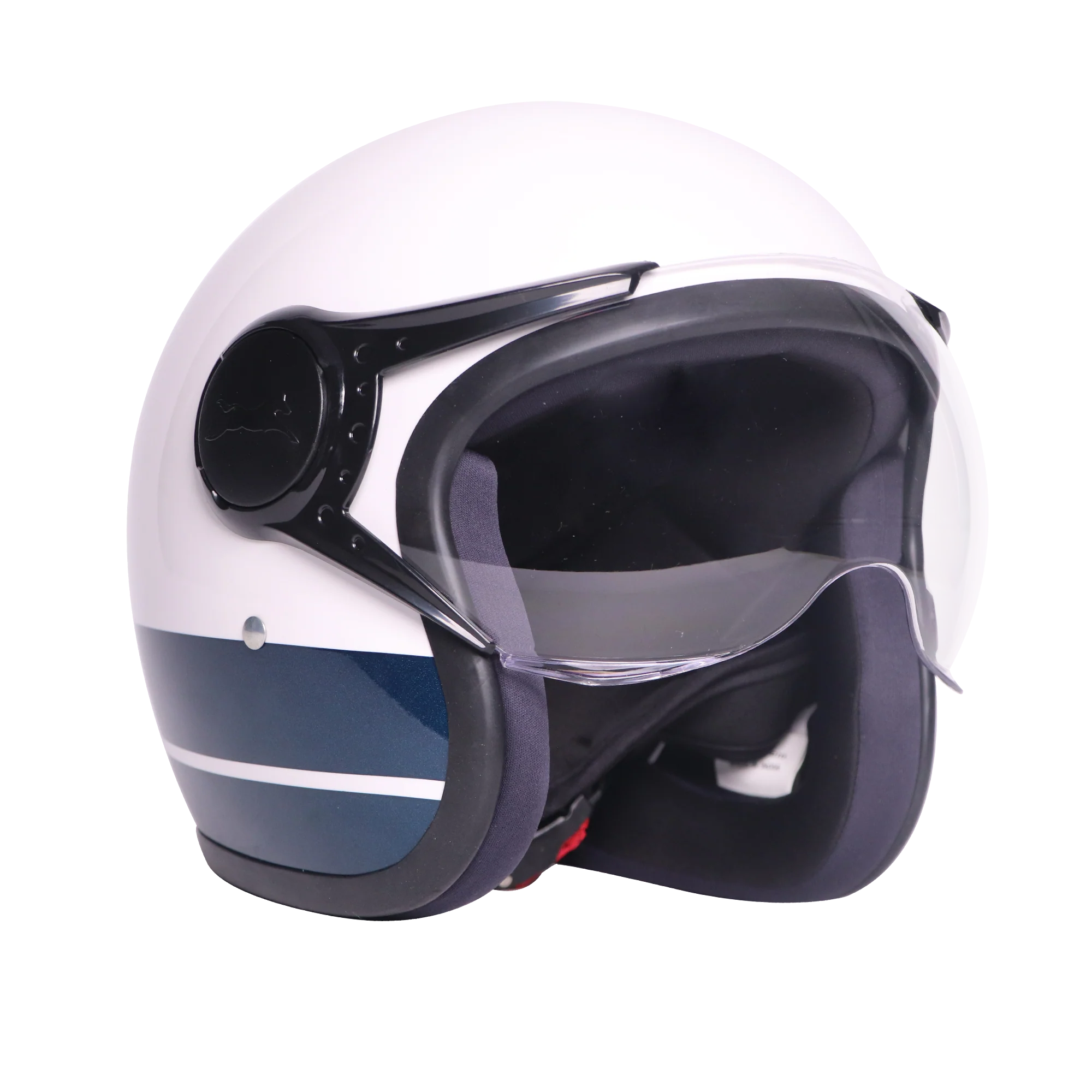 TVS J110 Half Face Helmet, Starlight Blue Gloss - Image 6
