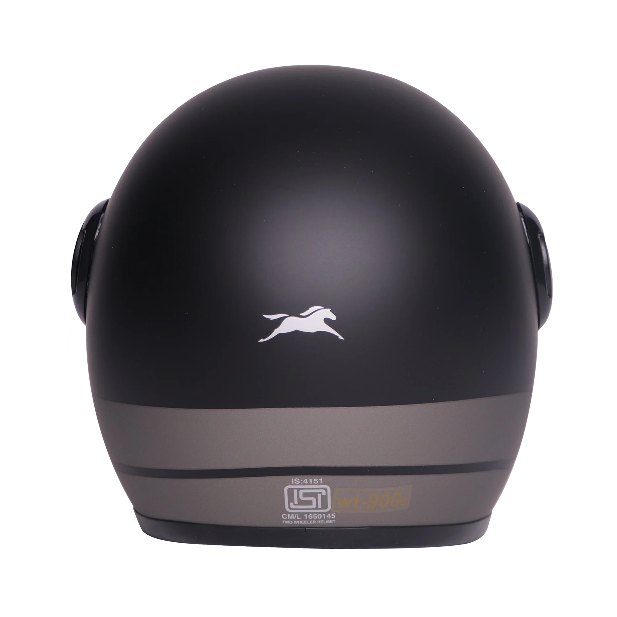 TVS J110 Half Face Helmet, Titanium Grey Matte - Image 4