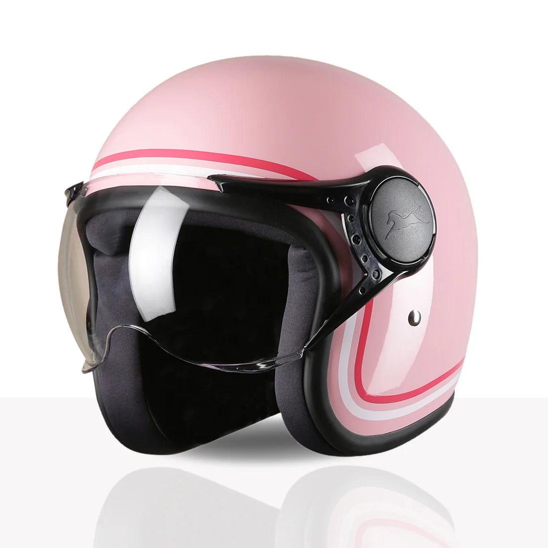 TVS MissFit Helmet for Women | Lightweight Ladies Helmet for Scooter | Stylish Girls Helmet with Extreme Comfort Fit | Women Helmet with Clear Visor | DOT & ISI Certified Helmet for Woman - Image 15