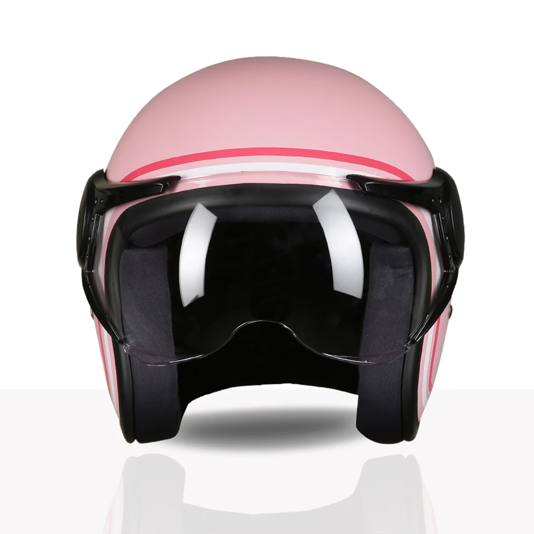 TVS MissFit Helmet for Women | Lightweight Ladies Helmet for Scooter | Stylish Girls Helmet with Extreme Comfort Fit | Women Helmet with Clear Visor | DOT & ISI Certified Helmet for Woman - Image 19