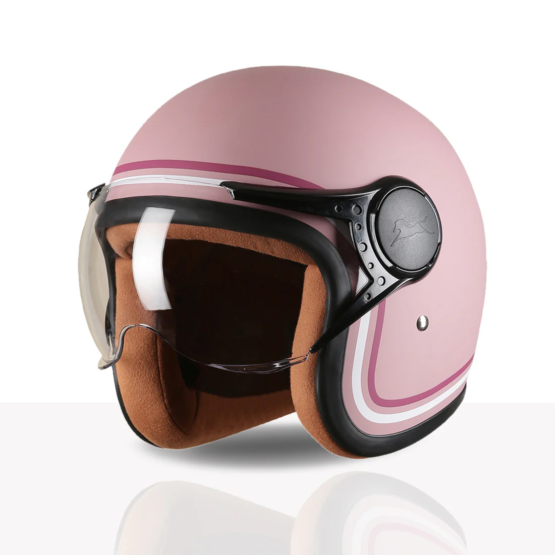 TVS MissFit Helmet for Women | Lightweight Ladies Helmet for Scooter | Stylish Girls Helmet with Extreme Comfort Fit | Women Helmet with Clear Visor | DOT & ISI Certified Helmet for Woman - Image 22