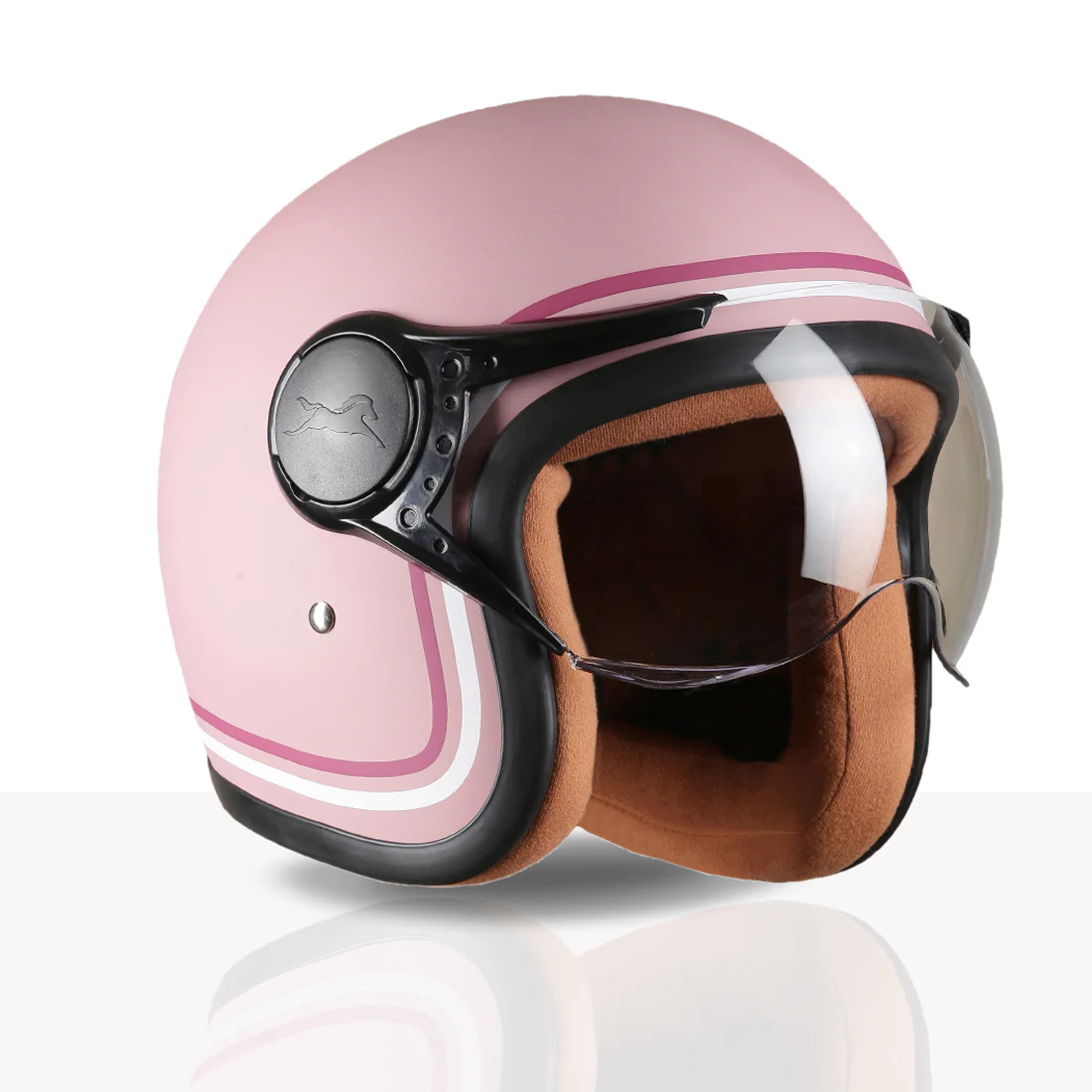 TVS MissFit Helmet for Women | Lightweight Ladies Helmet for Scooter | Stylish Girls Helmet with Extreme Comfort Fit | Women Helmet with Clear Visor | DOT & ISI Certified Helmet for Woman - Image 24
