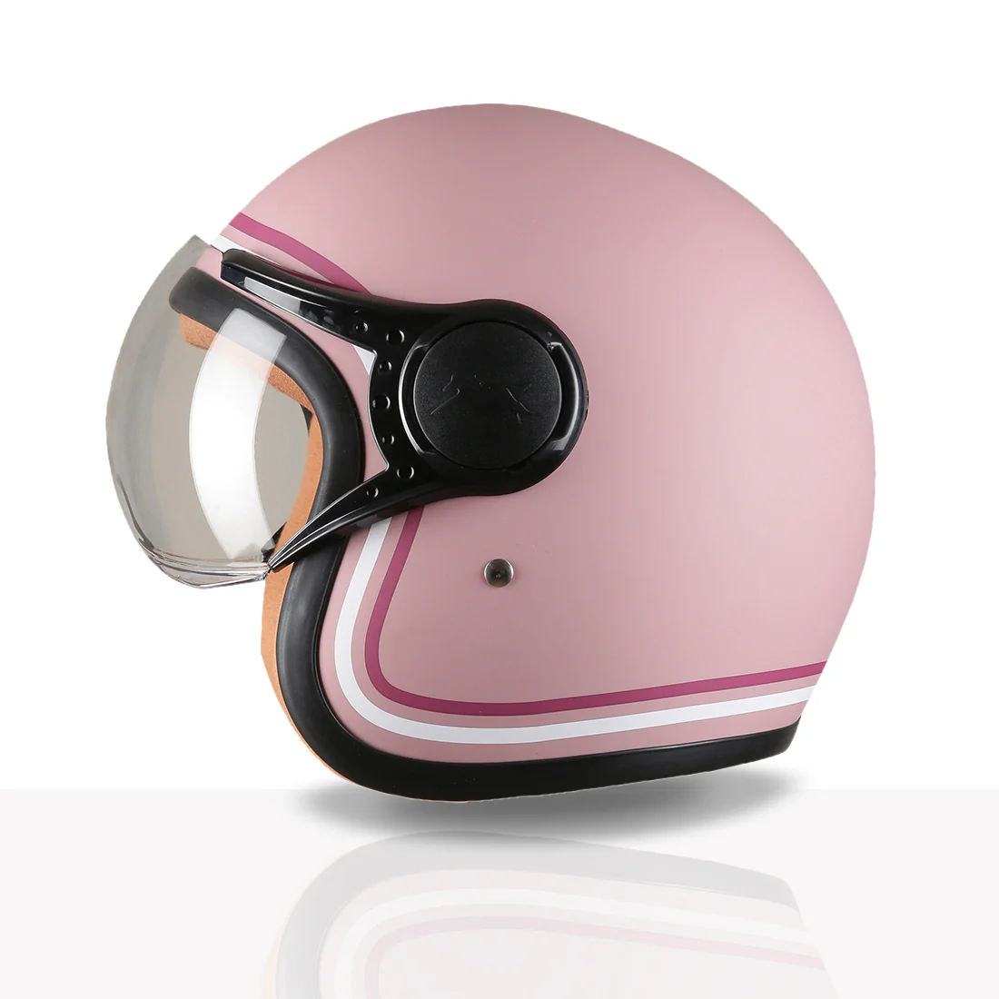 TVS MissFit Helmet for Women | Lightweight Ladies Helmet for Scooter | Stylish Girls Helmet with Extreme Comfort Fit | Women Helmet with Clear Visor | DOT & ISI Certified Helmet for Woman - Image 25