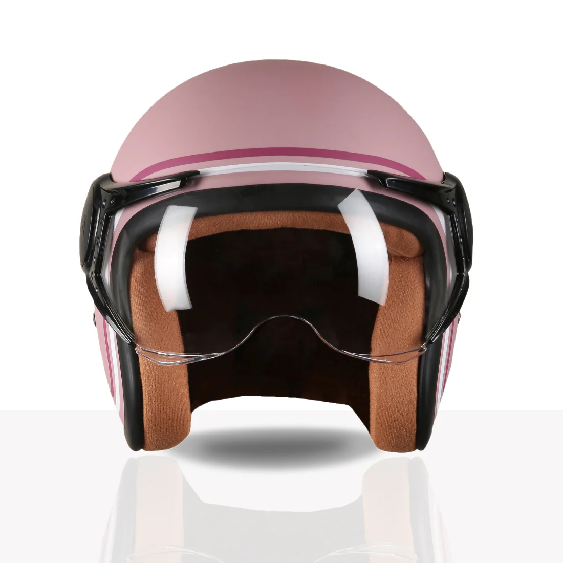 TVS MissFit Helmet for Women | Lightweight Ladies Helmet for Scooter | Stylish Girls Helmet with Extreme Comfort Fit | Women Helmet with Clear Visor | DOT & ISI Certified Helmet for Woman - Image 26