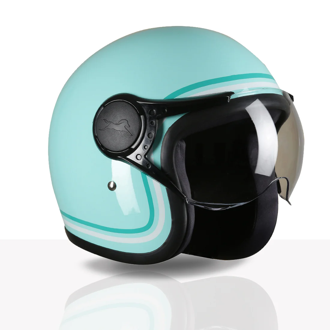 TVS MissFit Helmet for Women | Lightweight Ladies Helmet for Scooter | Stylish Girls Helmet with Extreme Comfort Fit | Women Helmet with Clear Visor | DOT & ISI Certified Helmet for Woman - Image 3