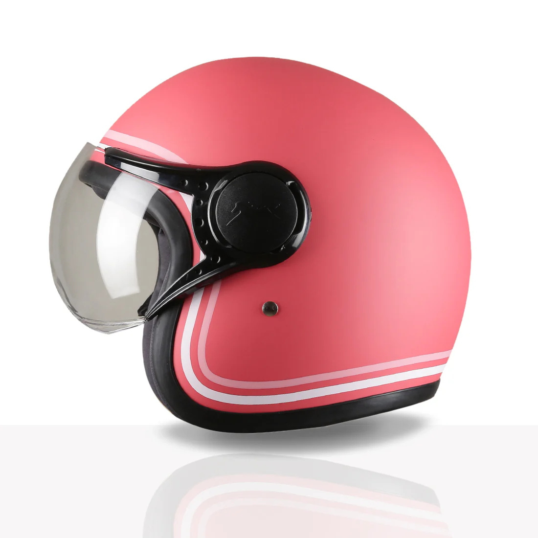 TVS MissFit Helmet for Women | Lightweight Ladies Helmet for Scooter | Stylish Girls Helmet with Extreme Comfort Fit | Women Helmet with Clear Visor | DOT & ISI Certified Helmet for Woman - Image 30