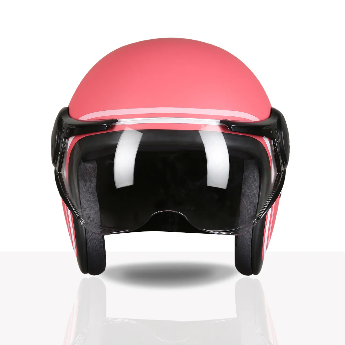 TVS MissFit Helmet for Women | Lightweight Ladies Helmet for Scooter | Stylish Girls Helmet with Extreme Comfort Fit | Women Helmet with Clear Visor | DOT & ISI Certified Helmet for Woman - Image 33