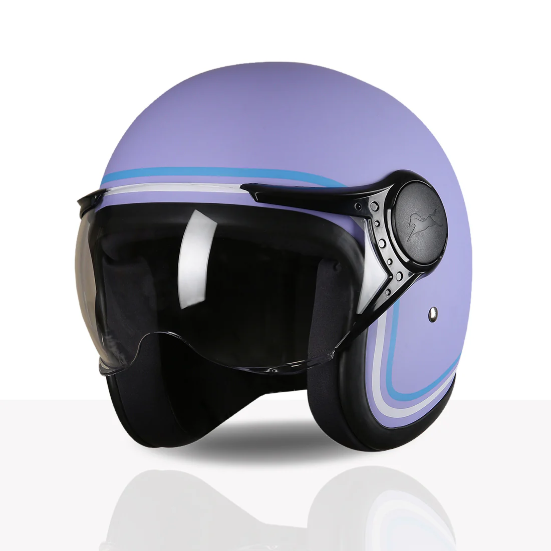 TVS MissFit Helmet for Women | Lightweight Ladies Helmet for Scooter | Stylish Girls Helmet with Extreme Comfort Fit | Women Helmet with Clear Visor | DOT & ISI Certified Helmet for Woman - Image 36