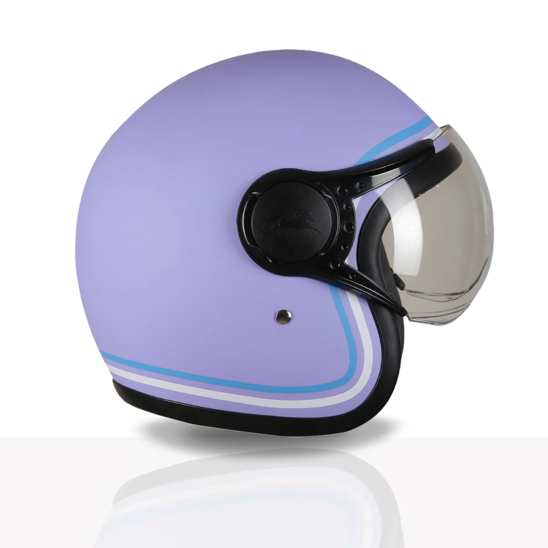 TVS MissFit Helmet for Women | Lightweight Ladies Helmet for Scooter | Stylish Girls Helmet with Extreme Comfort Fit | Women Helmet with Clear Visor | DOT & ISI Certified Helmet for Woman - Image 37