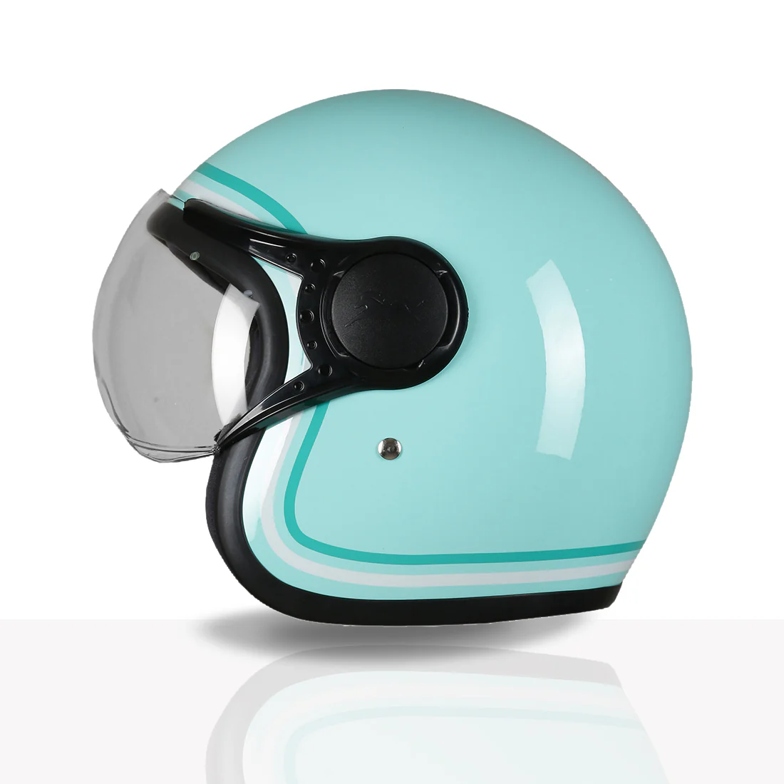 TVS MissFit Helmet for Women | Lightweight Ladies Helmet for Scooter | Stylish Girls Helmet with Extreme Comfort Fit | Women Helmet with Clear Visor | DOT & ISI Certified Helmet for Woman - Image 4