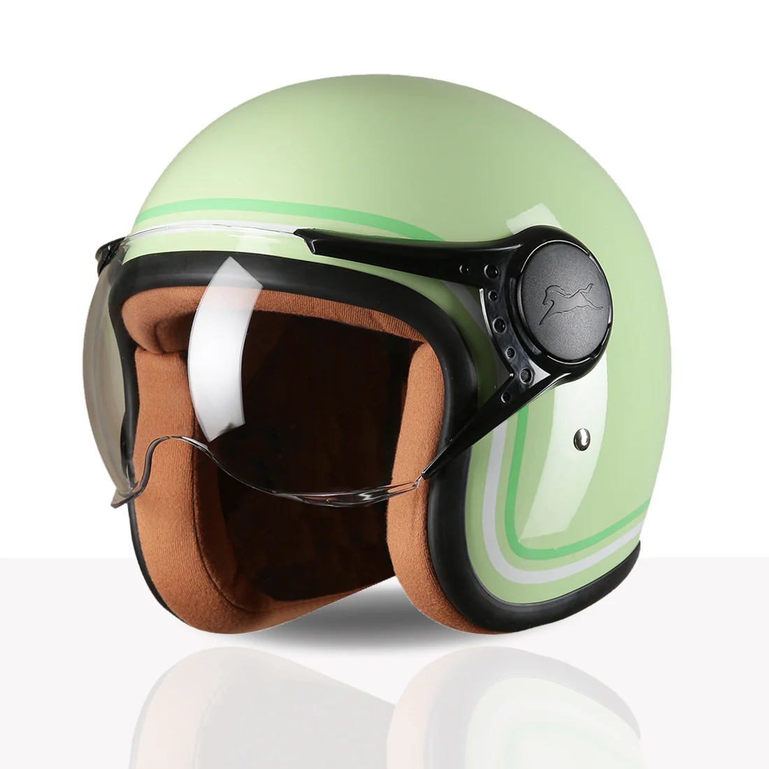 TVS MissFit Helmet for Women | Lightweight Ladies Helmet for Scooter | Stylish Girls Helmet with Extreme Comfort Fit | Women Helmet with Clear Visor | DOT & ISI Certified Helmet for Woman - Image 43