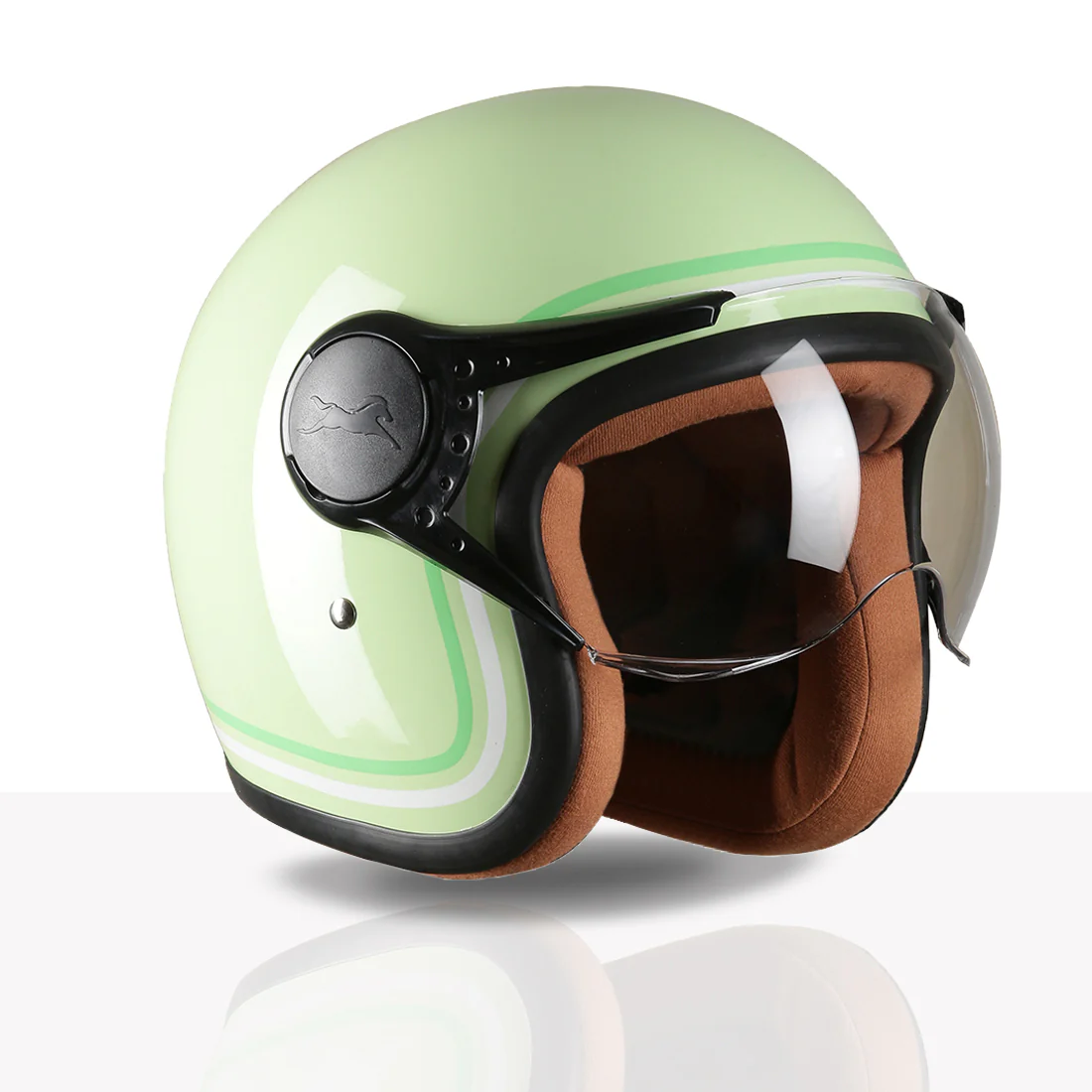 TVS MissFit Helmet for Women | Lightweight Ladies Helmet for Scooter | Stylish Girls Helmet with Extreme Comfort Fit | Women Helmet with Clear Visor | DOT & ISI Certified Helmet for Woman - Image 45